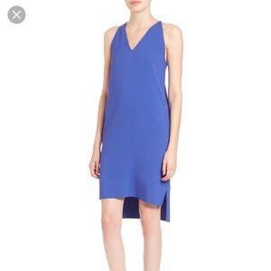 Vince Crepe Racerback Dress Blue 6